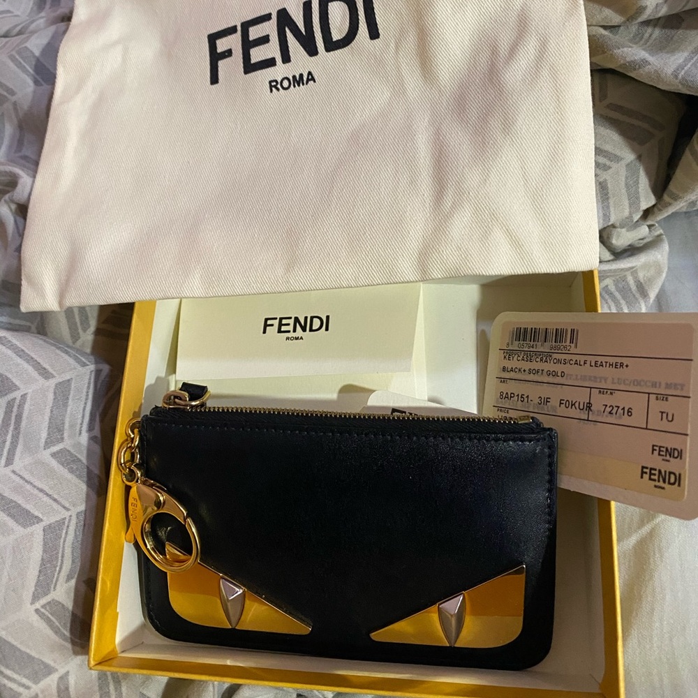 Fendi Bag Bugs zipped wallet